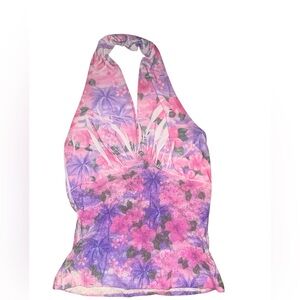 Illusion Y2K Halter Top Large